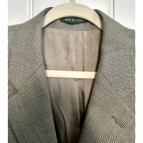 Vintage Ralph Lauren Houndstooth Sport Coat Costume Theater Academia 42R Retro - Picture 6 of 13